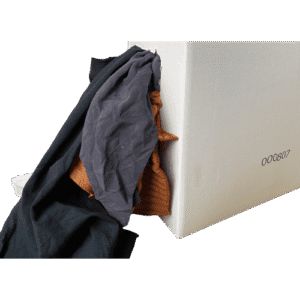 Essuyage chiffon issu du recyclage textile couleurs 8kg Colis de 8kg.