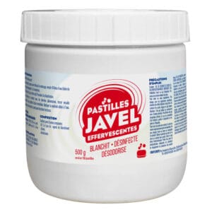 Pastilles de javel effervescentes boite de 500g, colis de 12