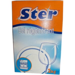 Sel régénérant pour lave-vaisselles Ster boite de 2kg, Colis de 6 boites de 2kg