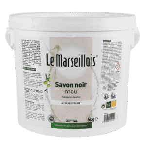 Savon noir mou Le Marseillois seau de 5L, colis de 2