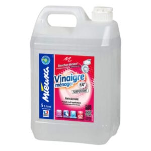 Vinaigre ménager 14° Mieuxa bidon de 5L, colis de 4