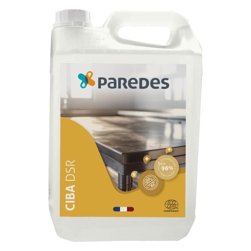 Désinfectant sans rinçage Ecocert Paredes Ciba DSR bidon de 5L - Colis de 2 bidons de 5L