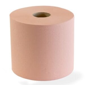 Bobine d'essuyage orangée Paredes 800 formats 21x30cm EcolabelColis de 2 bobines de 800.