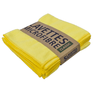 Lavette microfibre Tampel jaune 38x38cm Colis de 20 sachets de 5