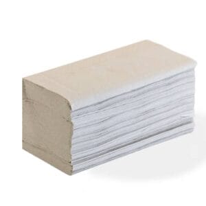 Essuie-mains plié V blanc 21 x 22,3 cm Ecolabel ParedesColis de 20 paquets de 180.