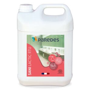 Détartrant désinfectant Ecocert Paredes SANI LACTIC RTU bidon de 5L Colis de 2 bidons de 5L