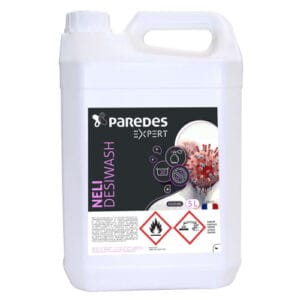 Lessive liquide désinfectante Paredes Expert Neli DesiWash bidon de 5L  Colis de 4 bidons de 5L