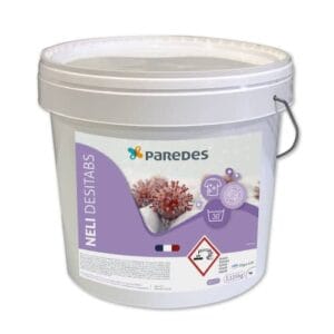Tablette linge désinfectante Paredes Neli Desitabs seau de 125x25g  Seau de 125 tablettes de 25g