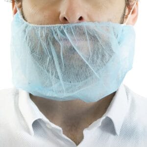 Cache-barbe PLP 16g/m² bleu Paredes  Colis de 10 sachets de 100