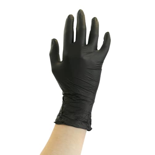Gant à usage unique nitrile Paredes Ecofeeds noir non poudré taille L  Colis de 10 boîtes de 200