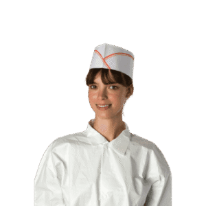 Calot papier réglable perforé liseré rouge PROP  Colis de 10 boîtes de 100