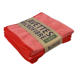 Lavette microfibre 38x38cm, Rouge Tampel