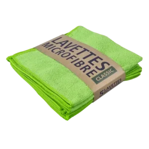 Lavette microfibre Tampel verte 38x38cm