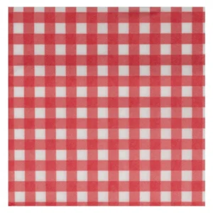 Serviette en soft aspect tissu vichy rouge et blanc 40 x 40