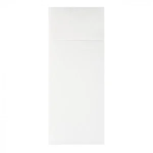 Serviette en soft aspect tissu blanc pliage kangourou 32 x 40  Carton de 1200