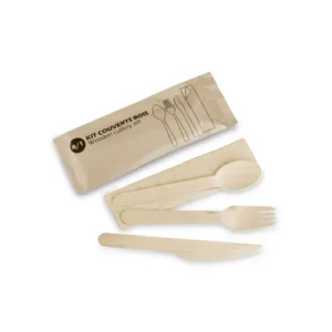 Kit couverts 4-en-1 bois Alphaform