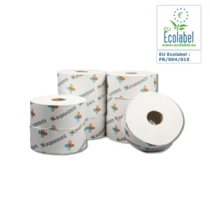 Papier toilette maxi jumbo dévidage central blanc 250m Paredes