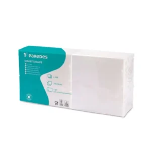 Serviette papier 29x29 cm 1 pli blanche Ecolabel Paredes